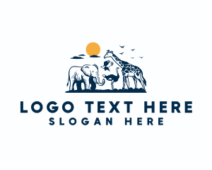 Wildlife Safari Animal Logo