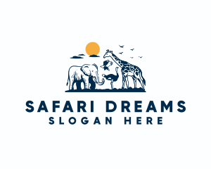 Wildlife Safari Animal logo design