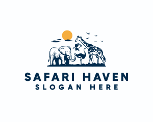 Wildlife Safari Animal logo design