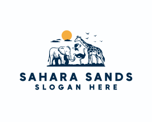 Wildlife Safari Animal logo design