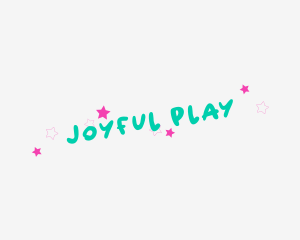  Cute Stars Playful Wordmark logo design