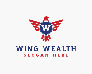 Eagle Wing Crest logo design