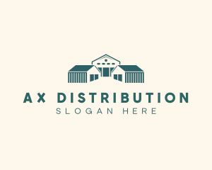 Warehousing Distribution Building logo design