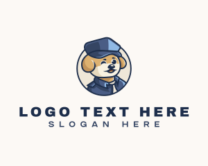 Dog Police Officer Logo