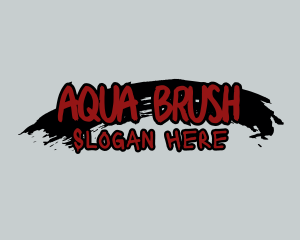 Grunge Brush Business logo design