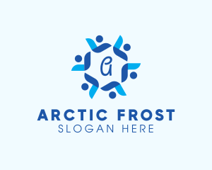 Blizzard Flower Frosting logo design