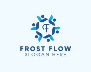 Blizzard Flower Frosting logo design