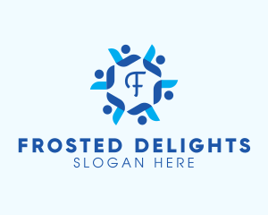 Blizzard Flower Frosting logo design