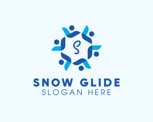 Blizzard Flower Frosting logo design