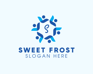 Blizzard Flower Frosting logo design