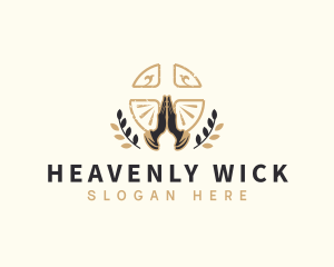 Pray Worship Church Heaven logo design