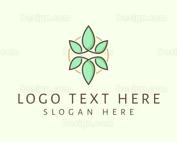 Natural Herbal Leaf Logo