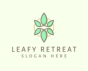 Natural Herbal Leaf logo design