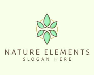 Natural Herbal Leaf logo design