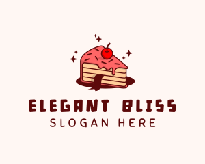  Cherry Cake Slice Logo