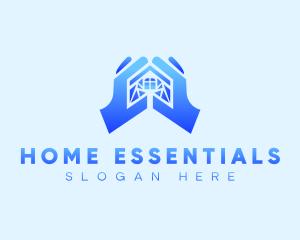 Hand Home Security logo design