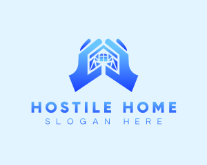 Hand Home Security logo design