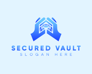 Hand Home Security logo design