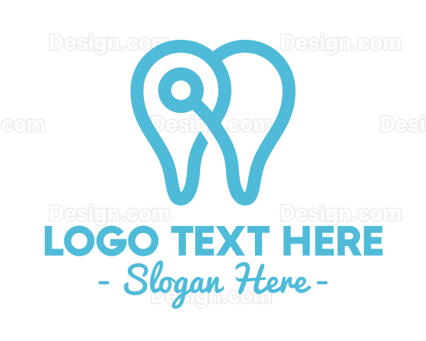 Modern Tooth Outline Logo