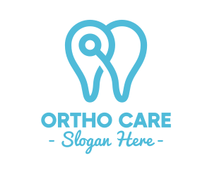 Modern Tooth Outline logo