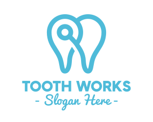 Modern Tooth Outline logo