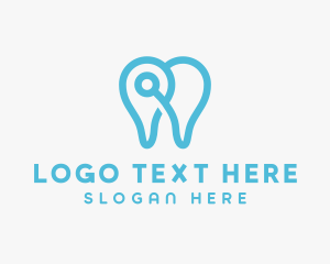 Modern Tooth Outline logo