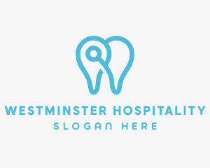 Modern Tooth Outline logo design