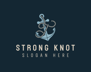 Sailing Anchor Rope Letter T logo