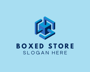 Square Cube Box logo design