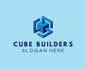 Square Cube Box logo design