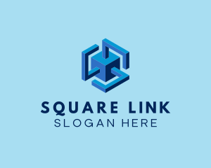 Square Cube Box logo design