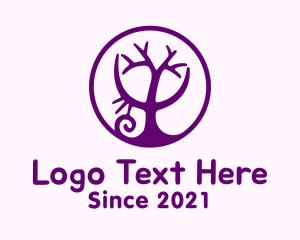 Sandbox - Purple Tree Playground logo design