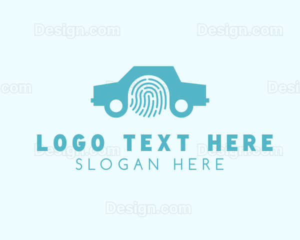 Car Fingerprint Identification Logo