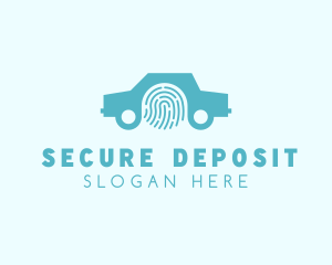 Car Security Fingerprint logo design