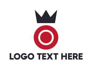 Crown - Circle Target Crown logo design