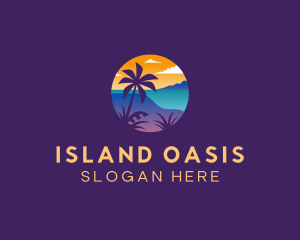 Island Beach Resort logo design