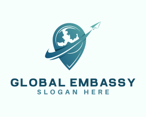 Global Travel Locator logo design