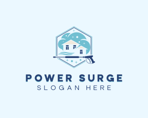 Power Washer Cleaning logo design