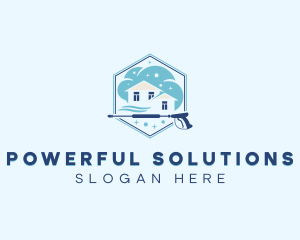 Power Washer Cleaning logo design