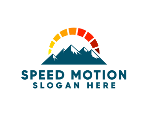 Mountain Sun Gauge logo design