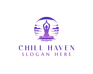 Yoga Meditation Wellness logo design