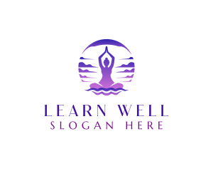 Yoga Meditation Wellness logo design