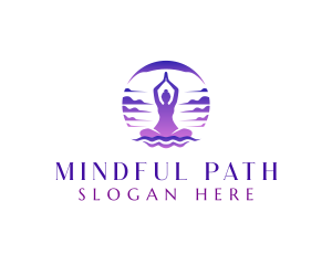 Yoga Meditation Wellness logo design