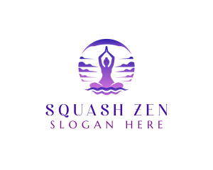 Yoga Meditation Wellness logo design