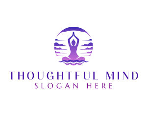 Yoga Meditation Wellness logo design