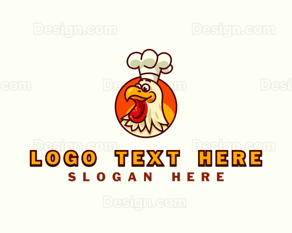 Rooster Chicken Cook Logo