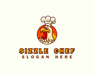 Rooster Chicken Cook logo design