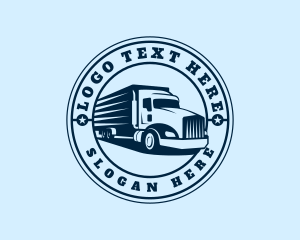 Forwarding Cargo Truck Logo