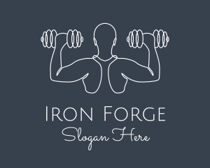 Minimalist Body Builder logo