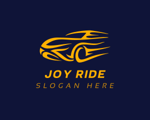 Yellow Car Racing logo design